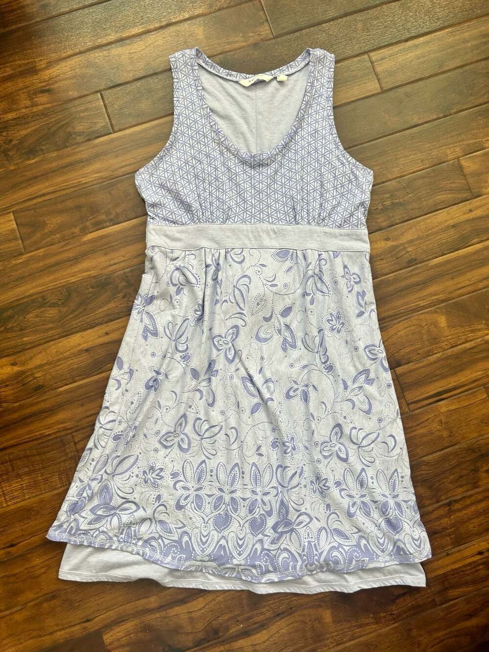 Athleta Floral Print Sleeveless Dress Size MP boho lightweight casual workout
